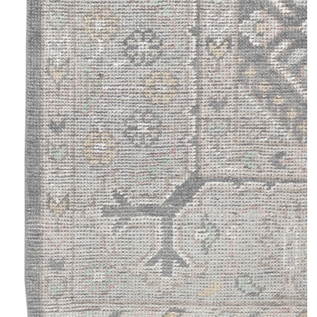 Pacific Ushak 43344 Grey Ivory Transitional Hand Knotted Rug