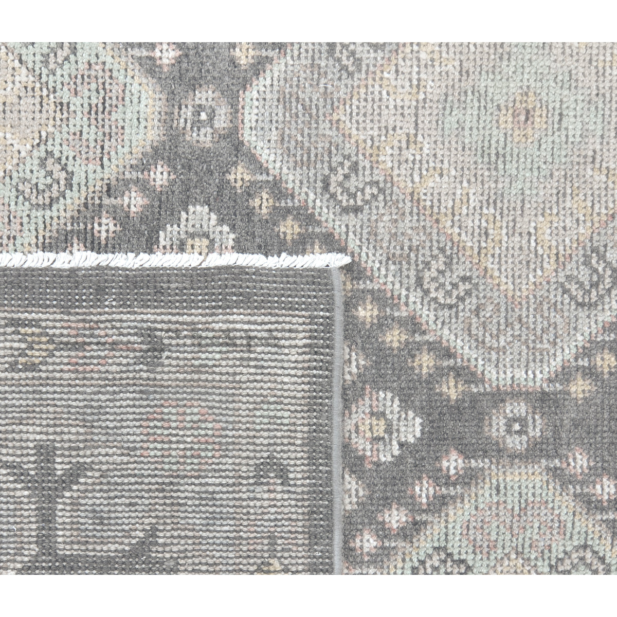 Pacific Ushak 43344 Grey Ivory Transitional Hand Knotted Rug