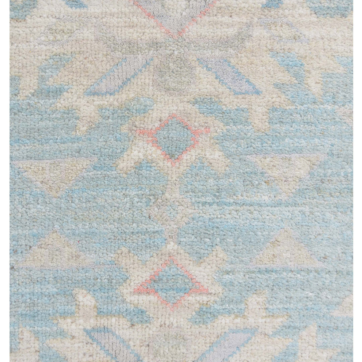 Pacific Ziegler Silk Route 43346 Sky Blue Ivory Transitional Hand Knotted Rug