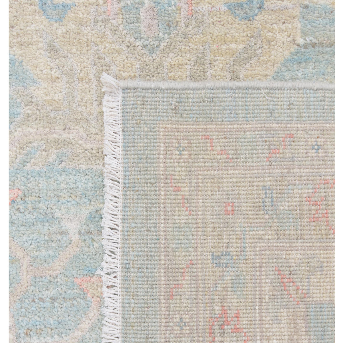 Pacific Ziegler Silk Route 43346 Sky Blue Ivory Transitional Hand Knotted Rug
