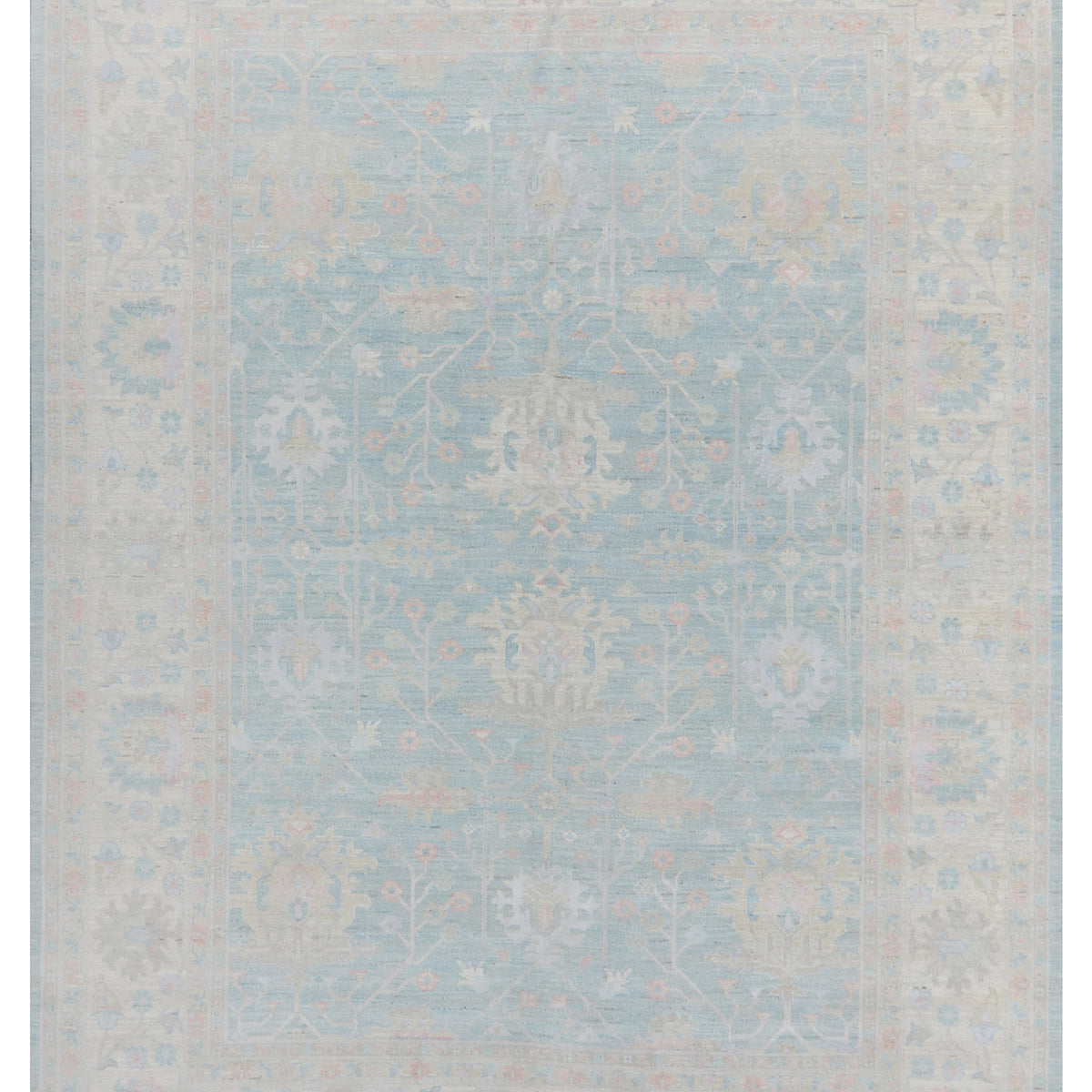 Pacific Ziegler Silk Route  Sky Blue Ivory Transitional