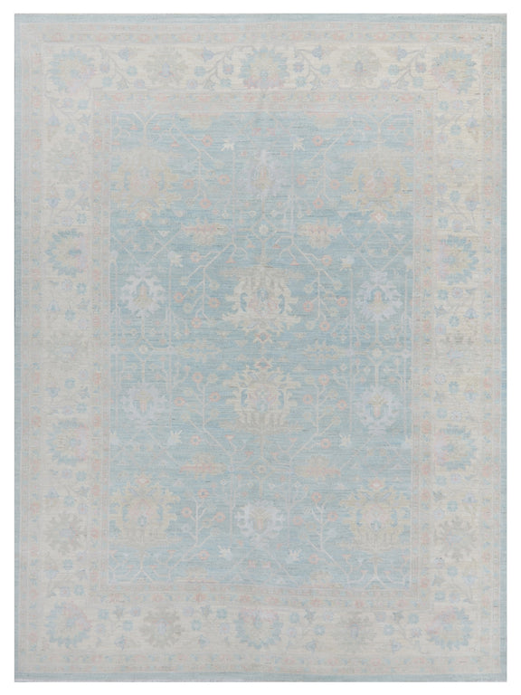 Pacific Ziegler Silk Route  Sky Blue Ivory Transitional
