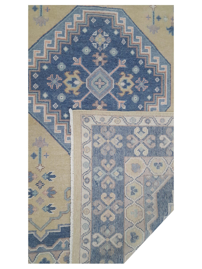 Pacific Ushak 43348 Gold Navy Transitional Hand Knotted Rug