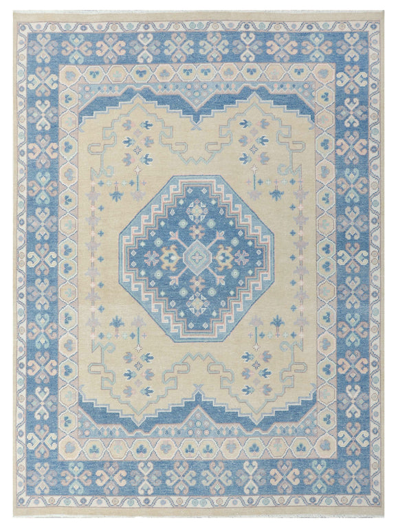 Pacific Ushak  Beige Blue Transitional