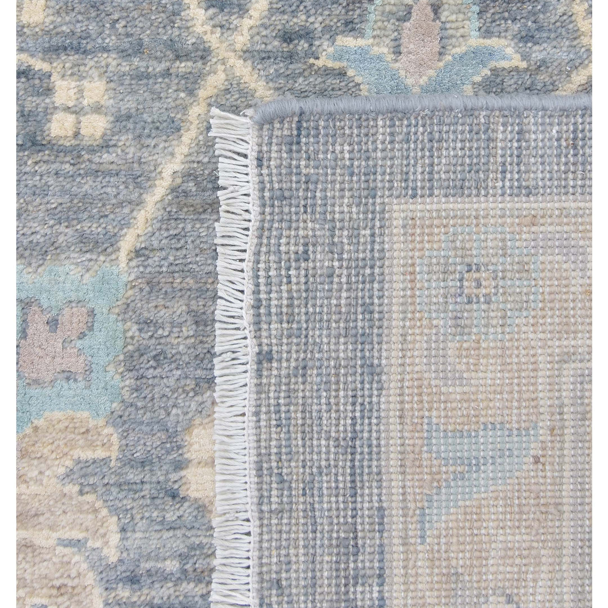 Pacific Ziegler Silk Route 43349 D.Grey Lt.Grey Transitional Hand Knotted Rug