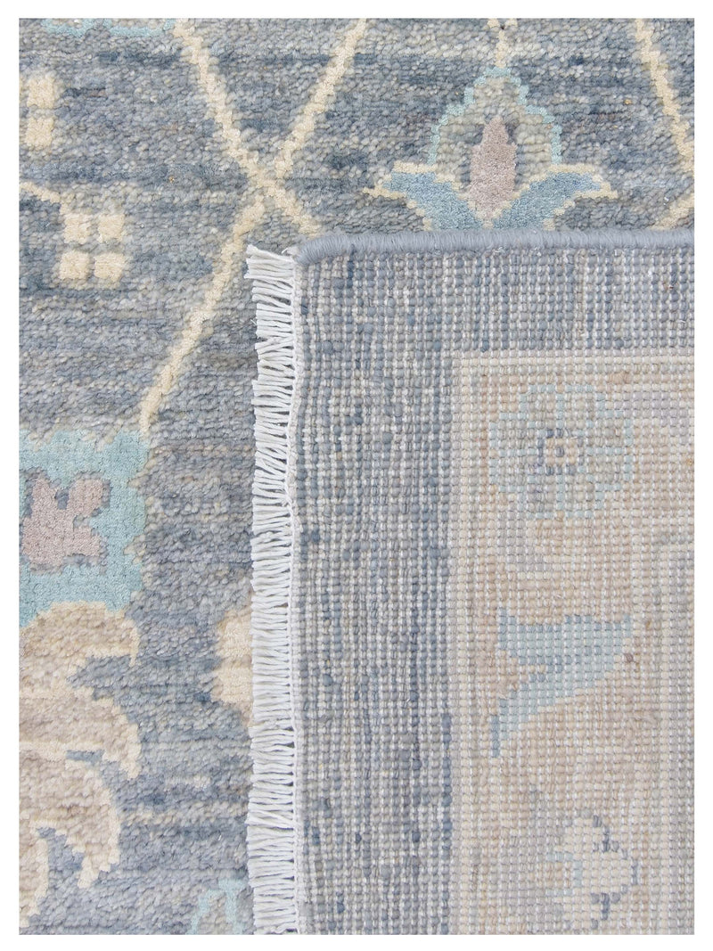 Pacific Ziegler Silk Route 43349 D.Grey Lt.Grey Transitional Hand Knotted Rug