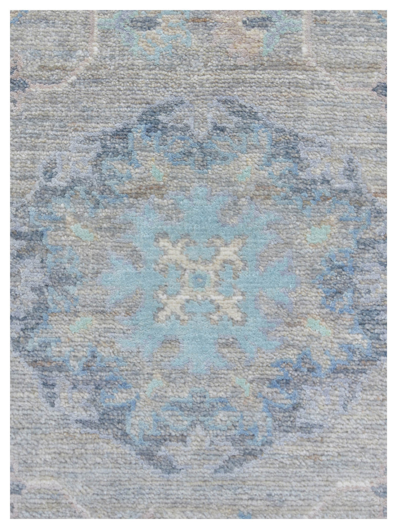 Pacific Ziegler Silk Route 43354 Lt.Grey Ivory Transitional Hand Knotted Rug