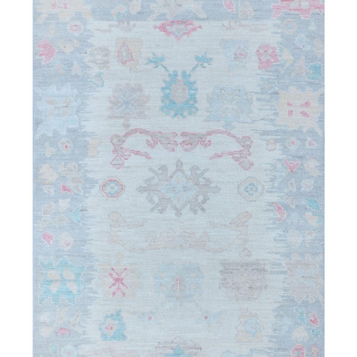 Pacific Ushak Wool Weft  Ivory Grey Transitional