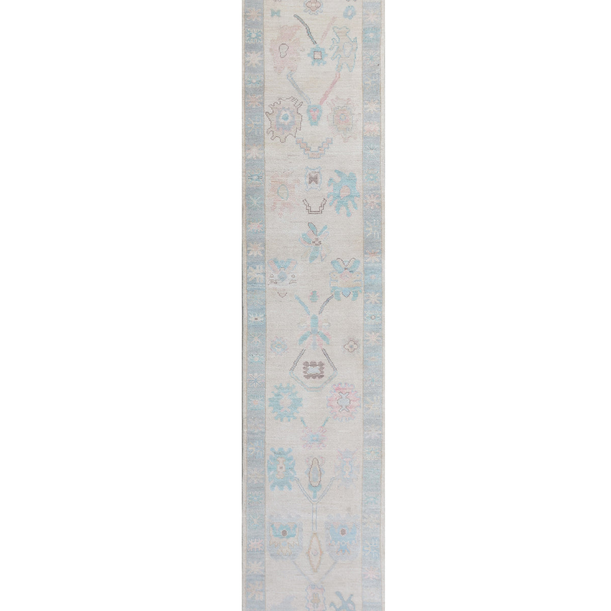 Pacific Ushak Wool Weft  Ivory Lt.Grey Transitional