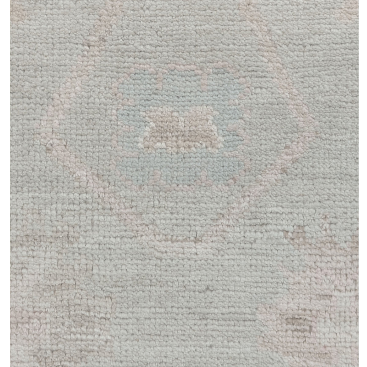 Pacific Ushak Wool Weft 43359 Grey Ivory Transitional Hand Knotted Rug