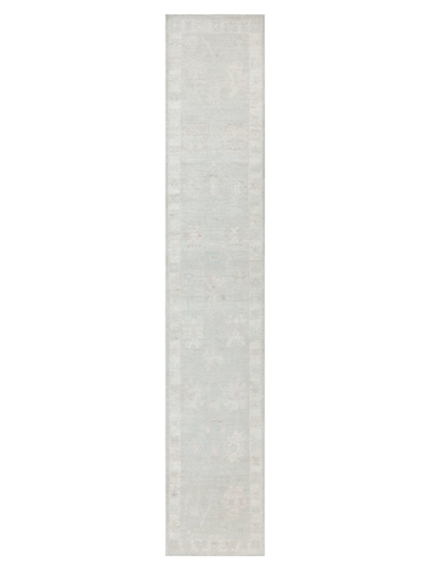 Pacific Ushak Wool Weft  Grey Ivory Transitional