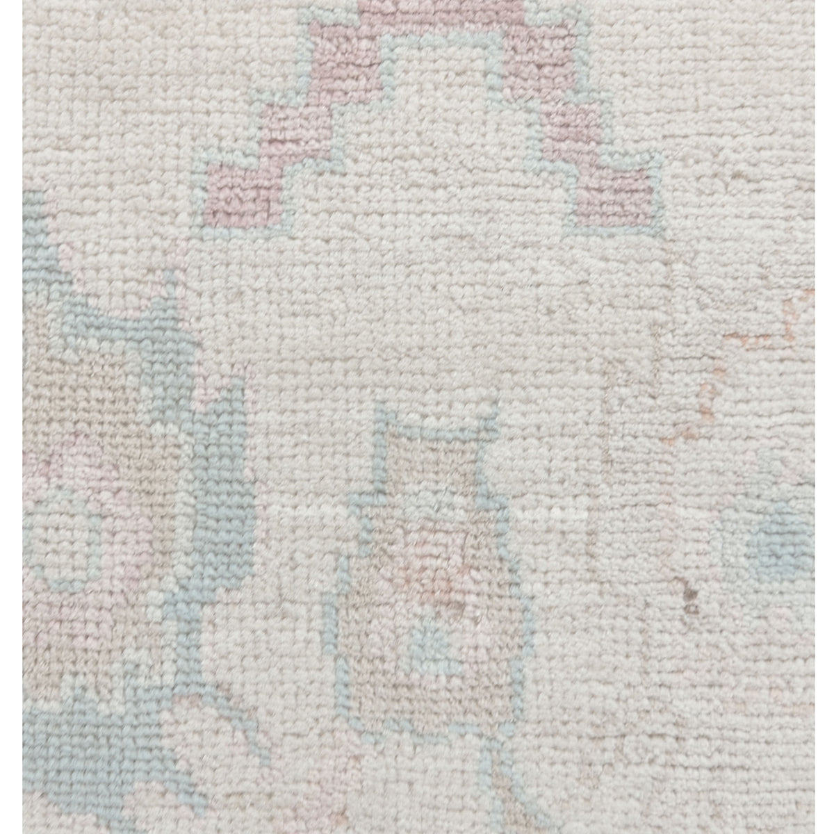 Pacific Ushak Wool Weft 43364 Ivory Blue Transitional Hand Knotted Rug