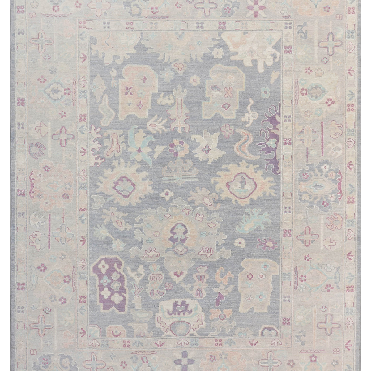 Pacific Ushak Wool Weft  D.Grey Grey Transitional
