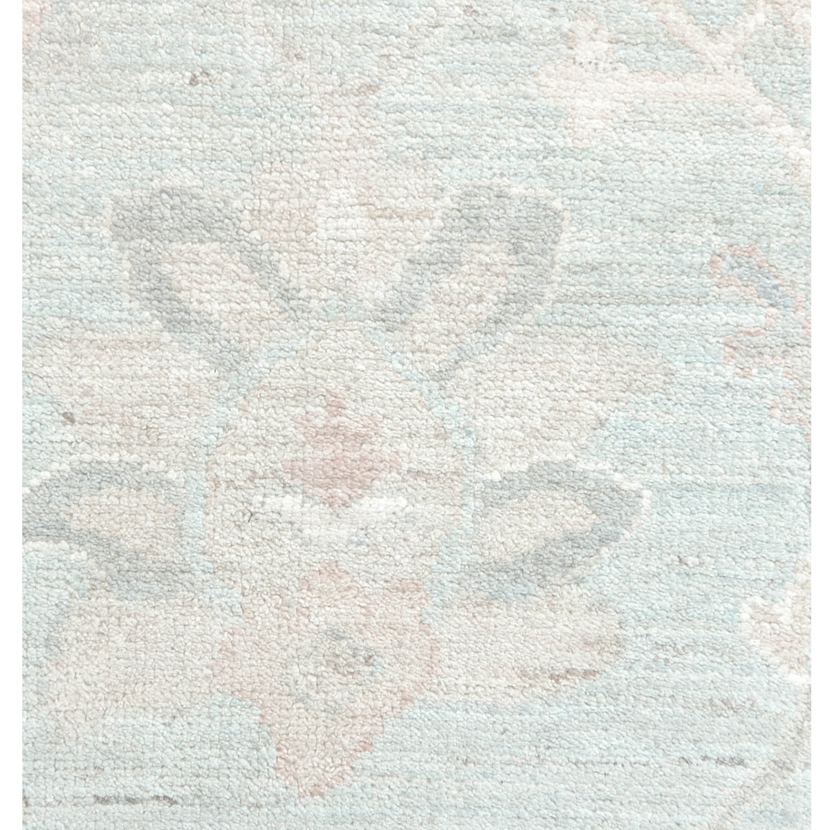Pacific Ushak Wool Weft 43378 Blue Dk.Grey Transitional Hand Knotted Rug