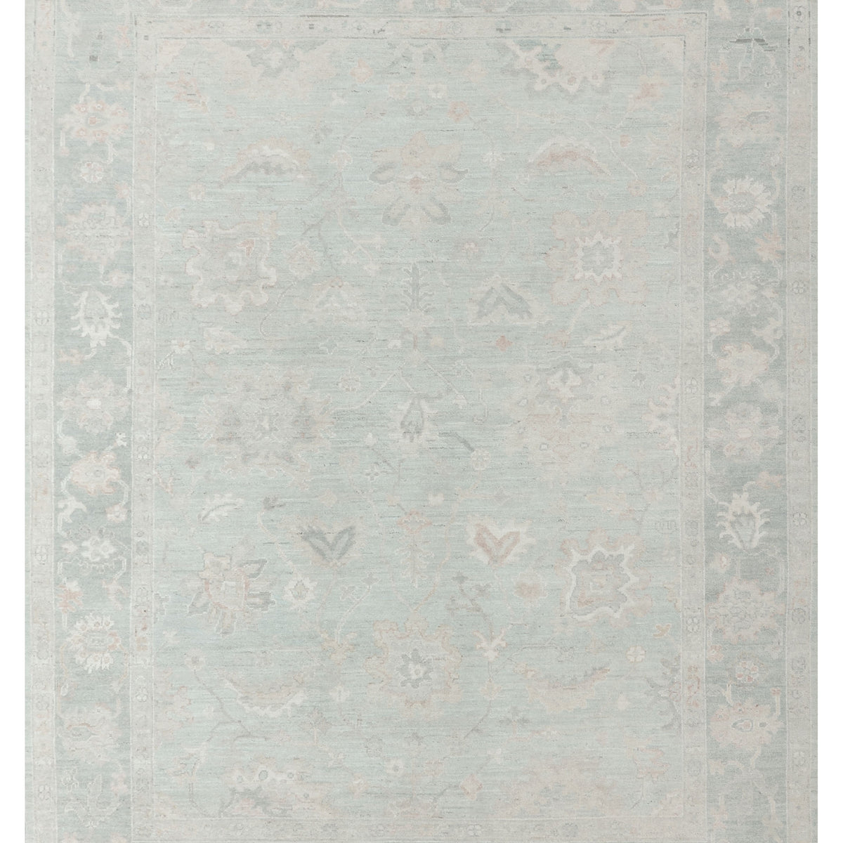 Pacific Ushak Wool Weft  Blue Dk.Grey Transitional