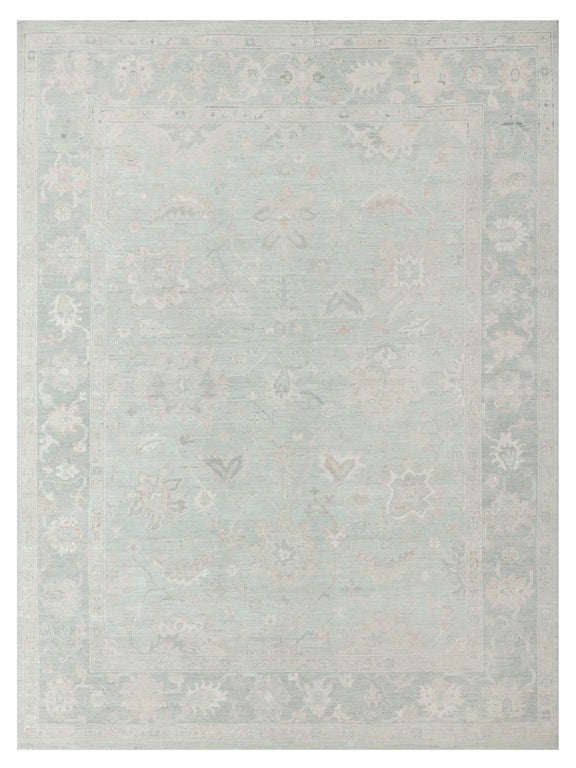 Pacific Ushak Wool Weft  Blue Dk.Grey Transitional