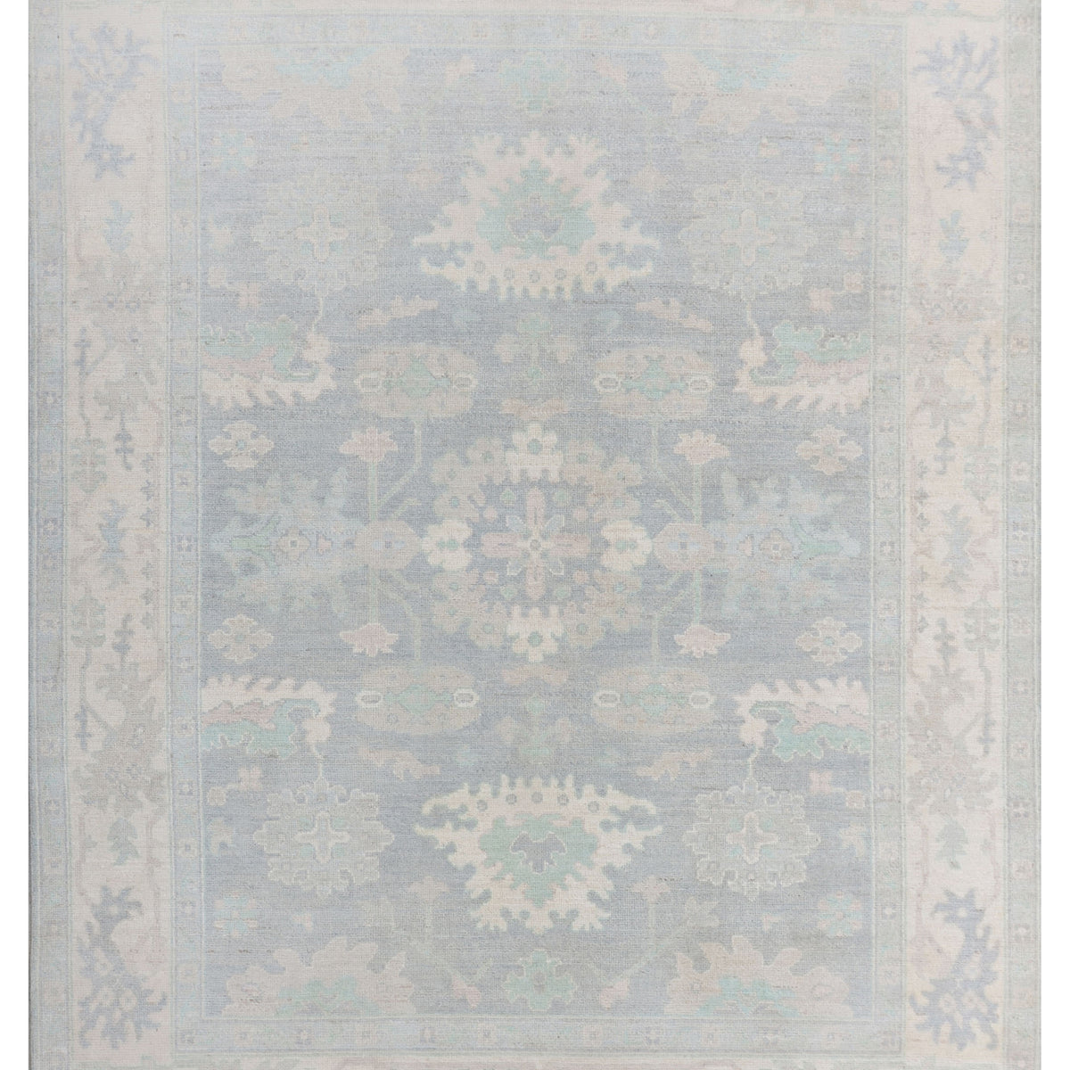 Pacific Ushak Wool Weft  Grey Beige Transitional