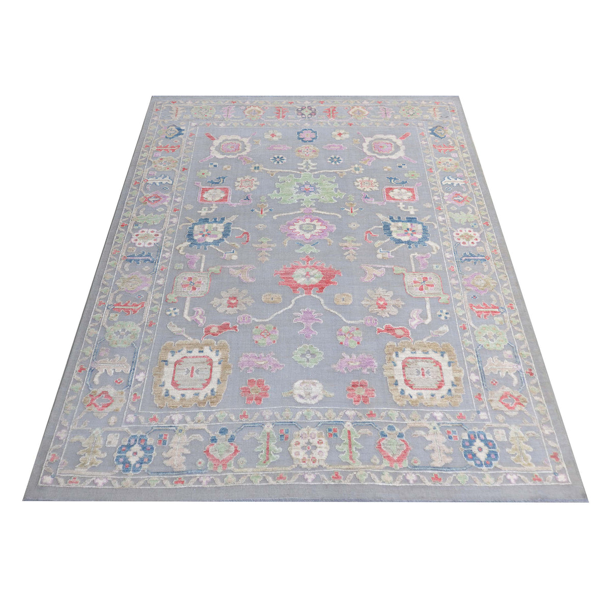 Pacific Dara 43384 Grey Multi Transitional Hand Knotted Rug