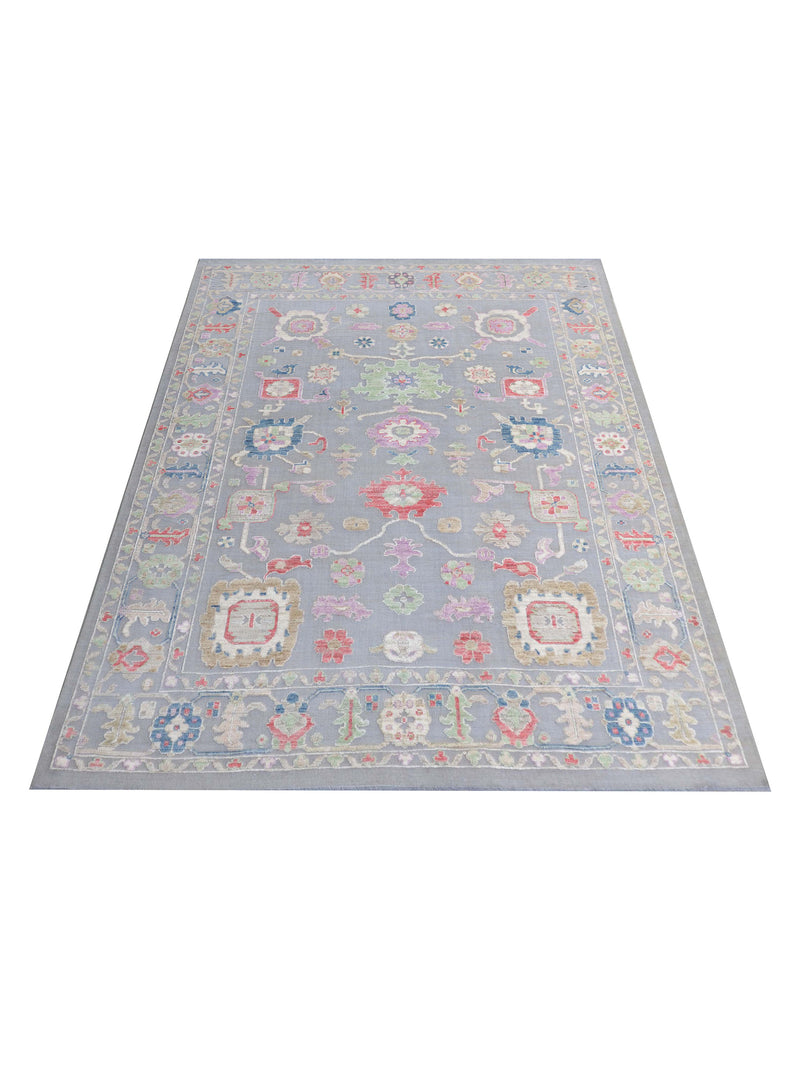 Pacific Dara 43384 Grey Multi Transitional Hand Knotted Rug