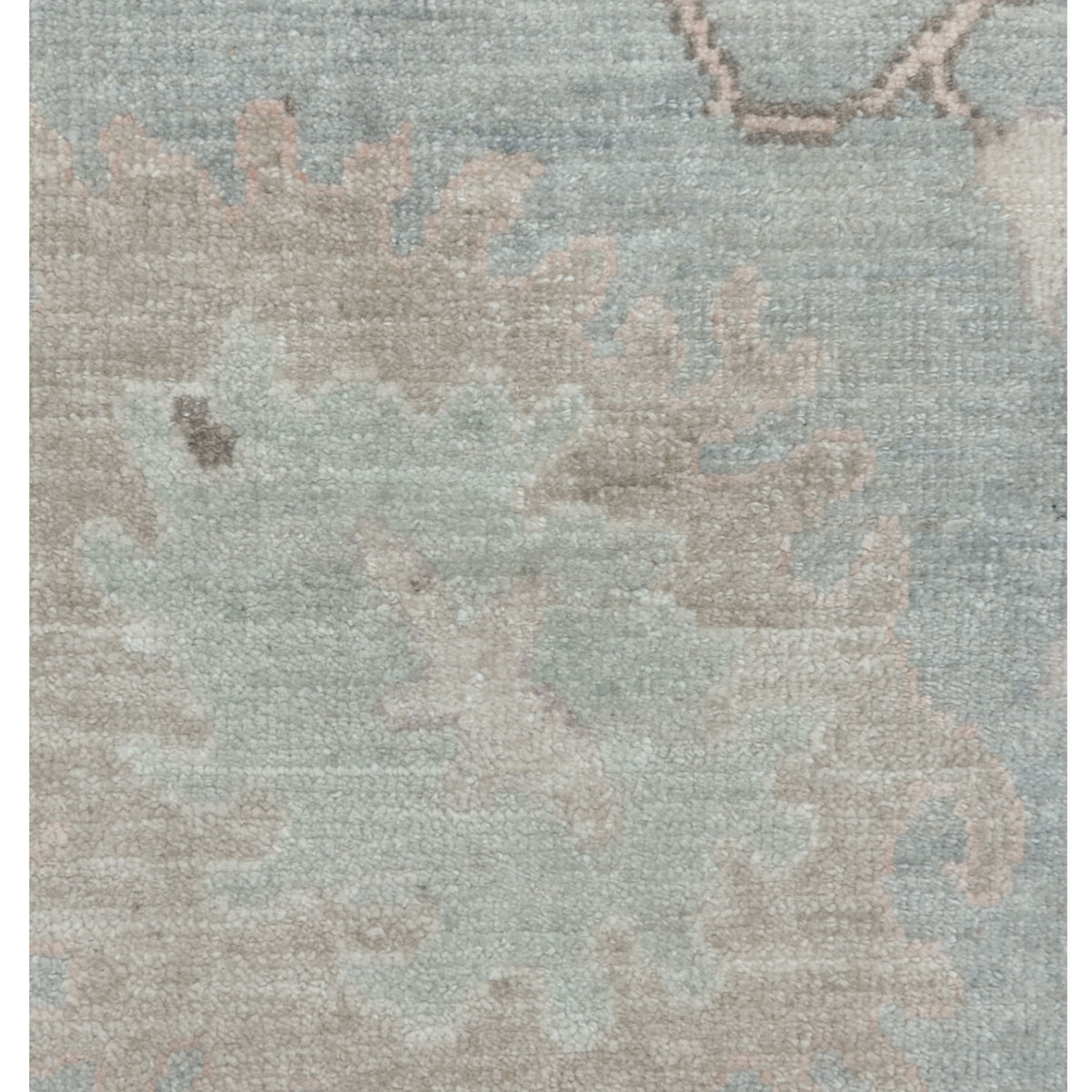 Pacific Ushak Wool Weft 43388 Grey Ivory Transitional Hand Knotted Rug
