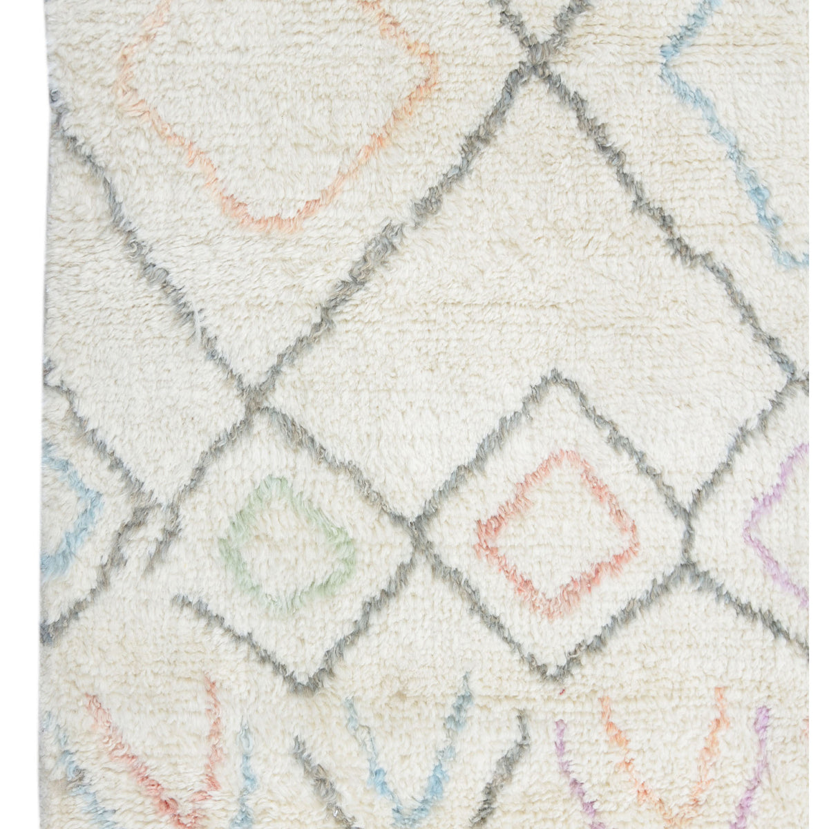 Pacific Moroccan 43392 Ivory Grey Transitional Hand Knotted Rug