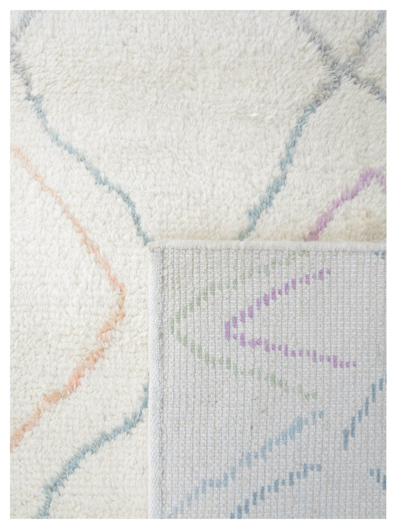 Pacific Moroccan 43392 Ivory Grey Transitional Hand Knotted Rug