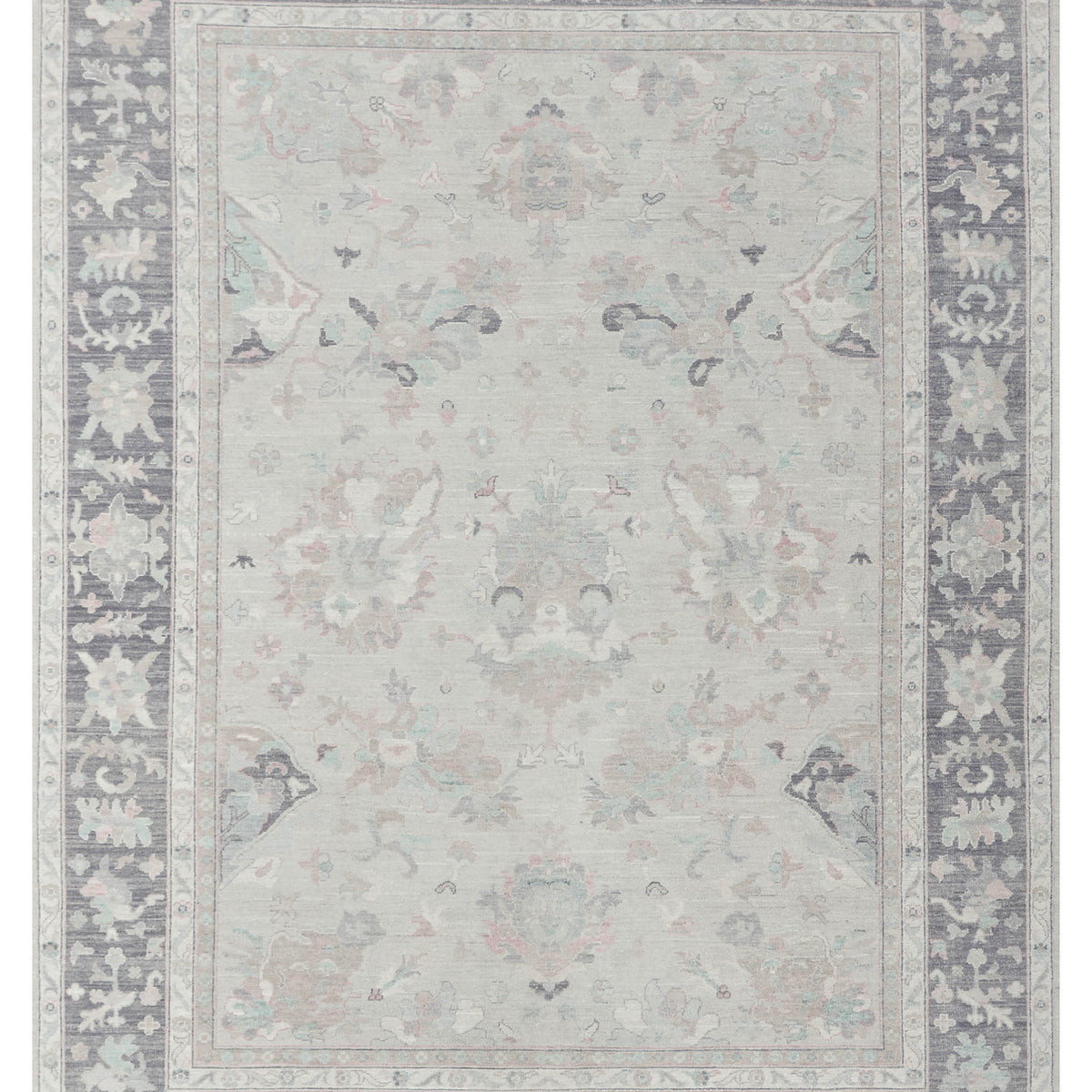 Pacific Ushak Wool Weft  Beige Grey Transitional