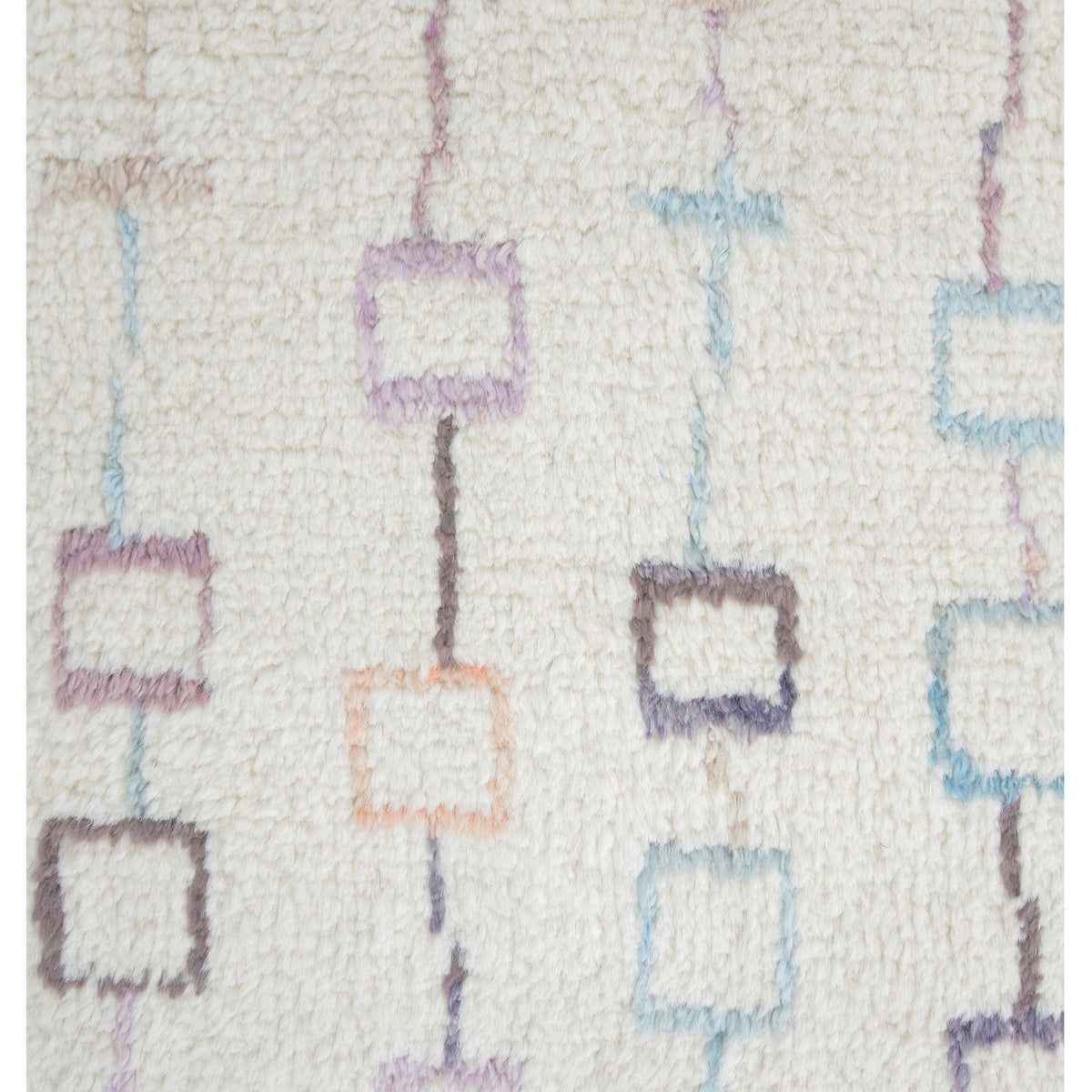 Pacific Moroccan 43398 Ivory Multi Transitional Hand Knotted Rug