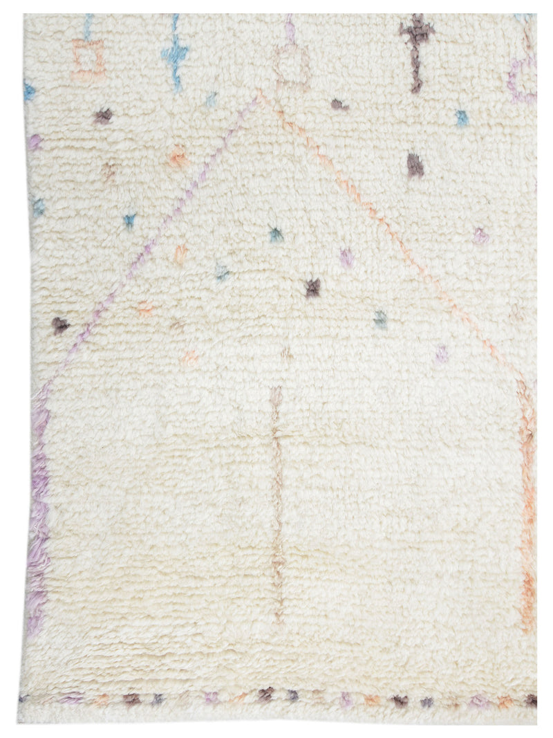 Pacific Moroccan 43398 Ivory Multi Transitional Hand Knotted Rug