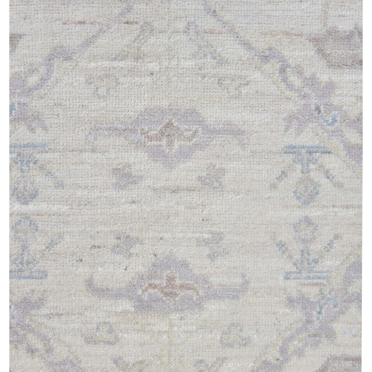 Pacific Ushak Wool Weft 43403 Ivory Ivory Transitional Hand Knotted Rug