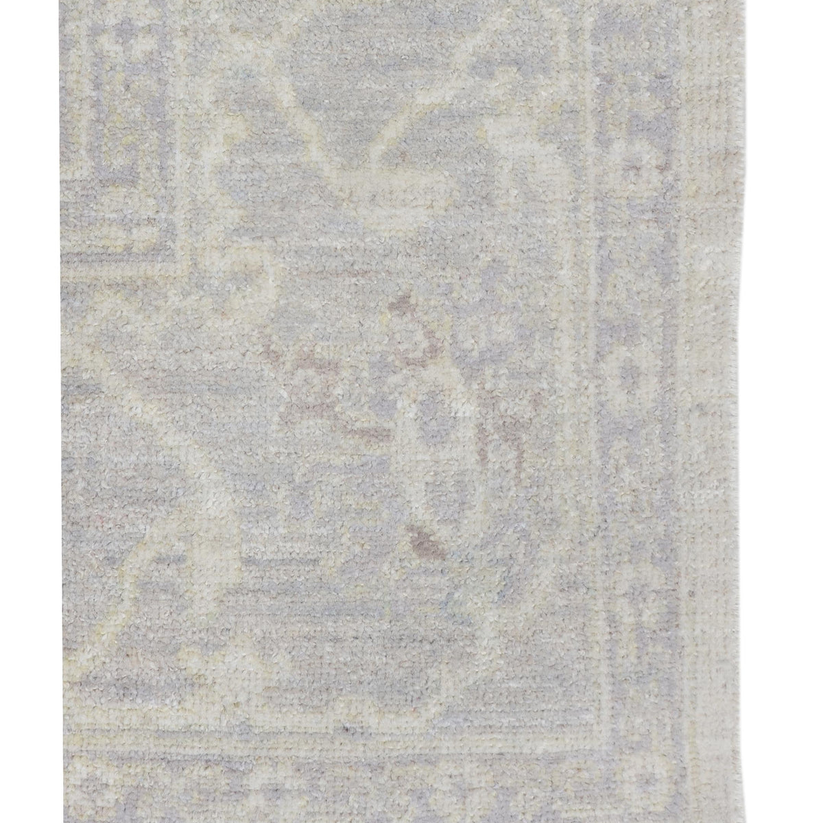Pacific Ushak Wool Weft 43403 Ivory Ivory Transitional Hand Knotted Rug
