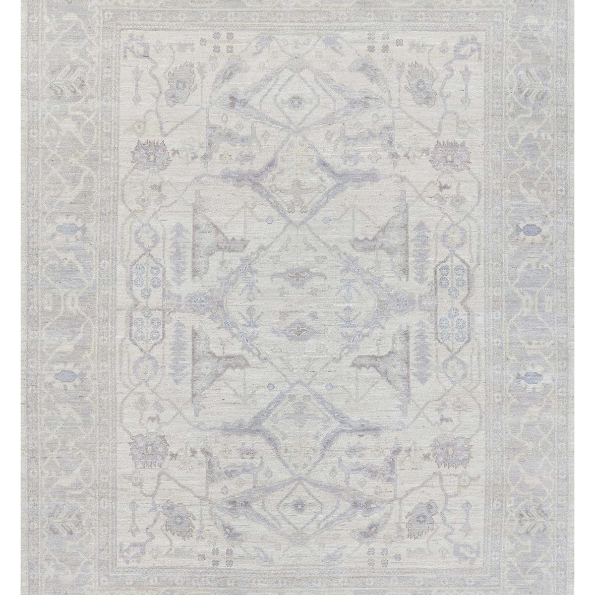 Pacific Ushak Wool Weft  Ivory Ivory Transitional