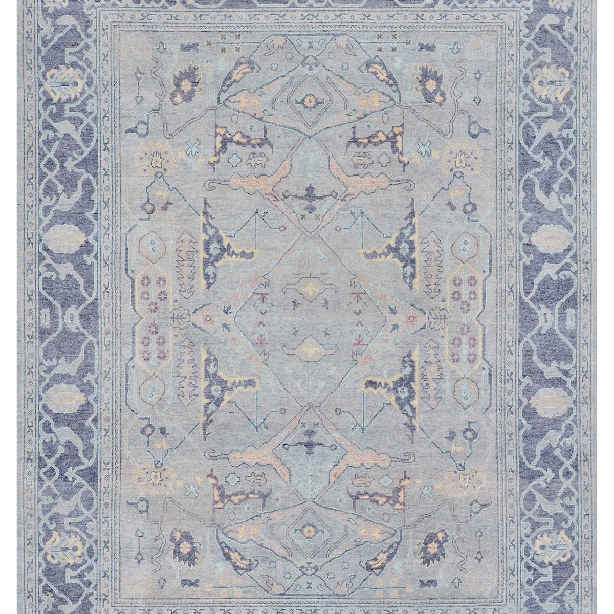 Pacific Ushak Wool Weft  Ivory Grey Transitional
