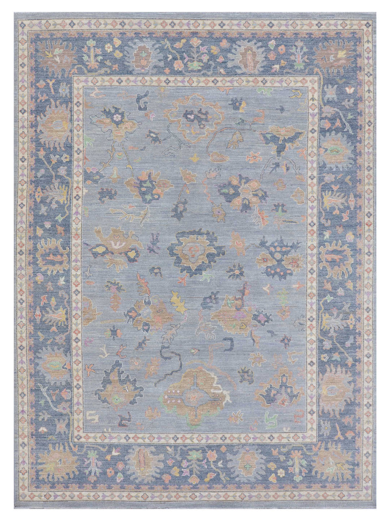 Pacific Ushak Wool Weft  Grey Ivory Transitional