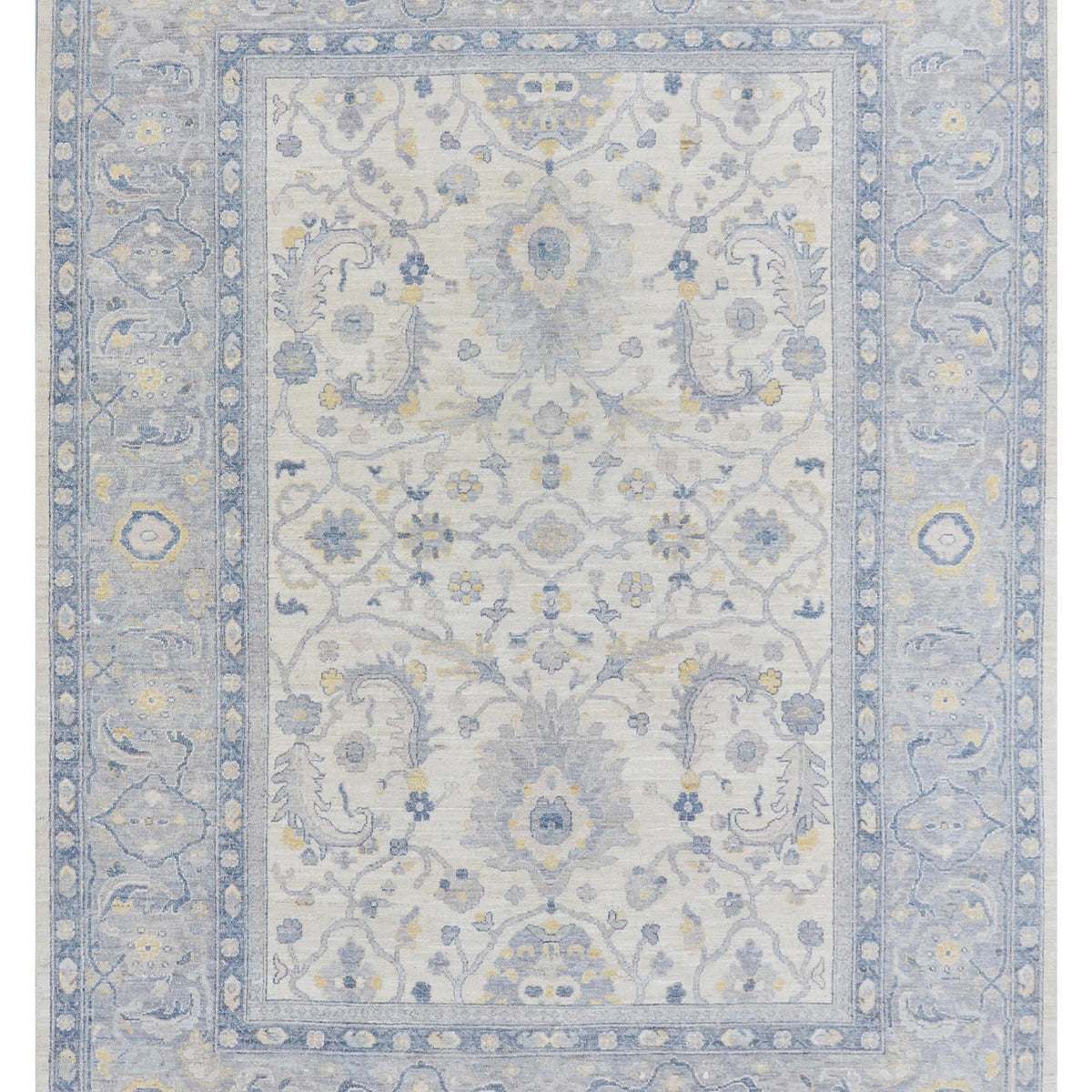 Pacific Ushak Wool Weft  Ivory White Transitional
