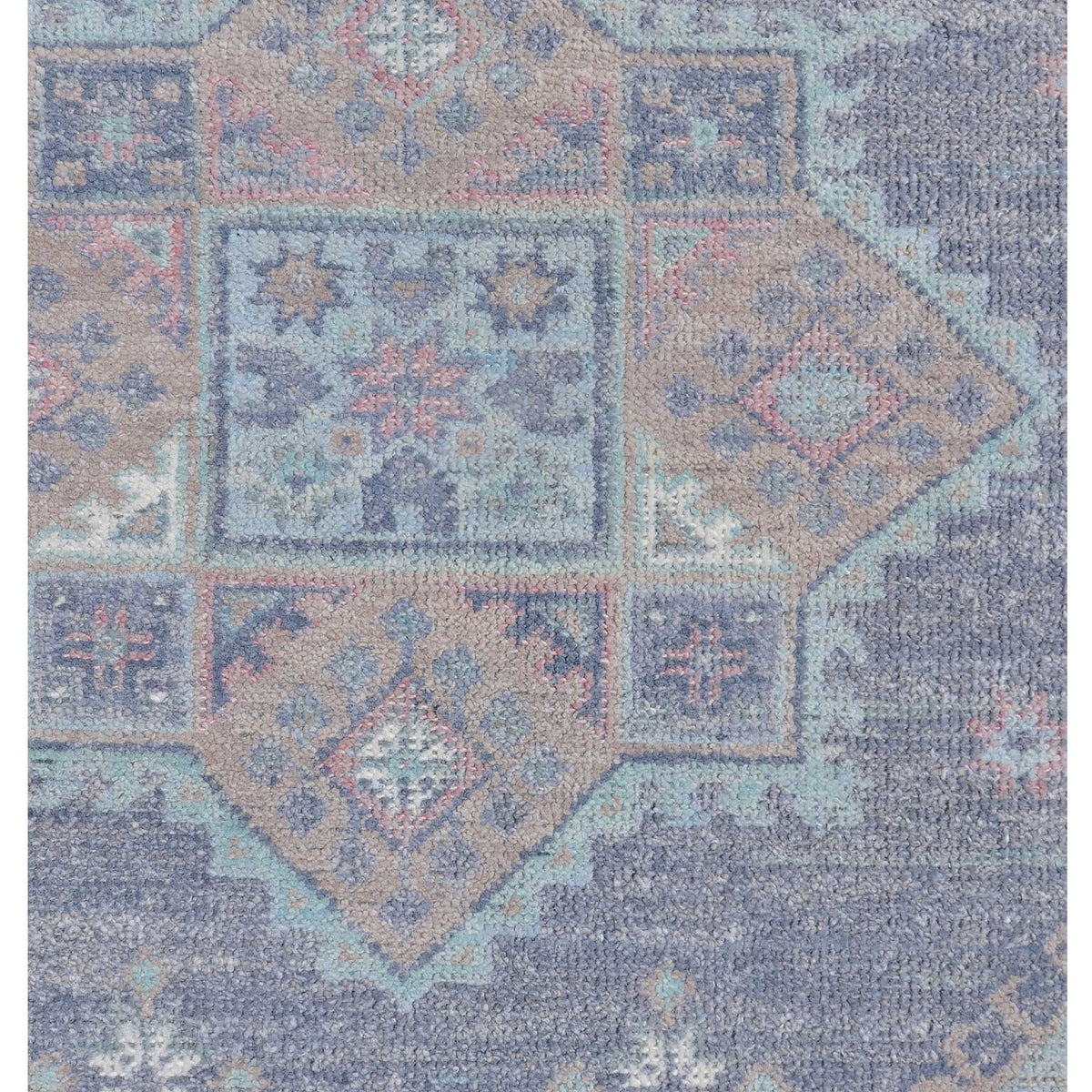 Pacific Ushak 43427 Grey Ivory Transitional Hand Knotted Rug