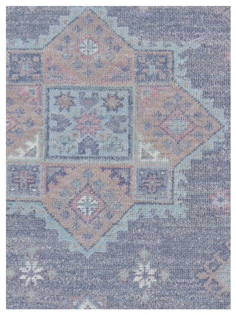 Pacific Ushak 43427 Grey Ivory Transitional Hand Knotted Rug
