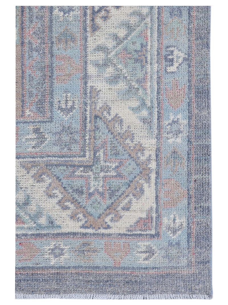 Pacific Ushak 43427 Grey Ivory Transitional Hand Knotted Rug