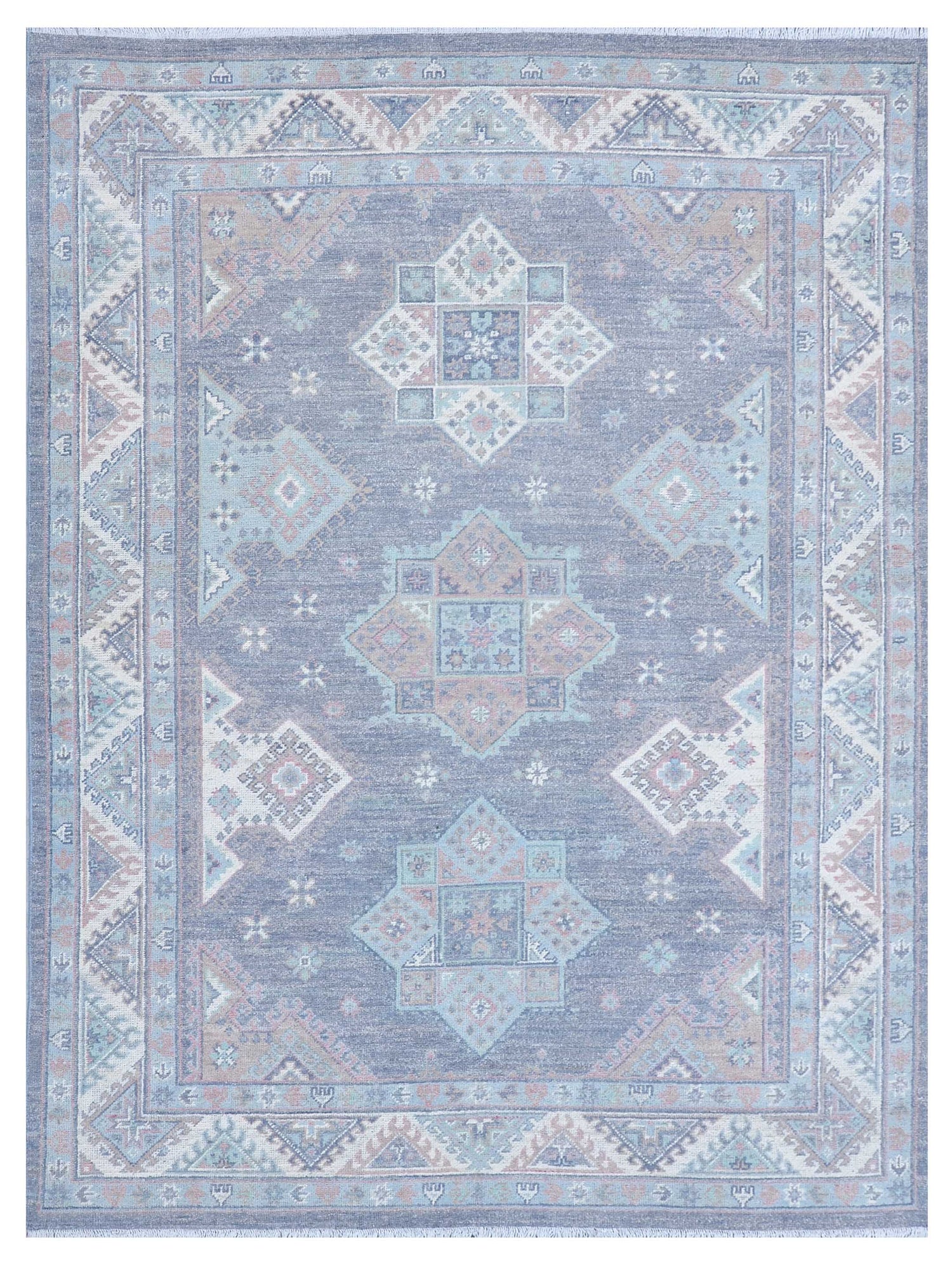 Pacific Ushak  Grey Ivory Transitional