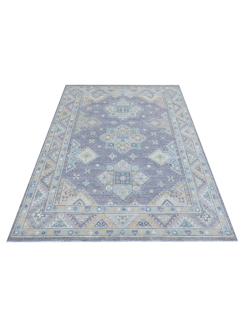 Pacific Ushak 43428 Grey Ivory Transitional Hand Knotted Rug