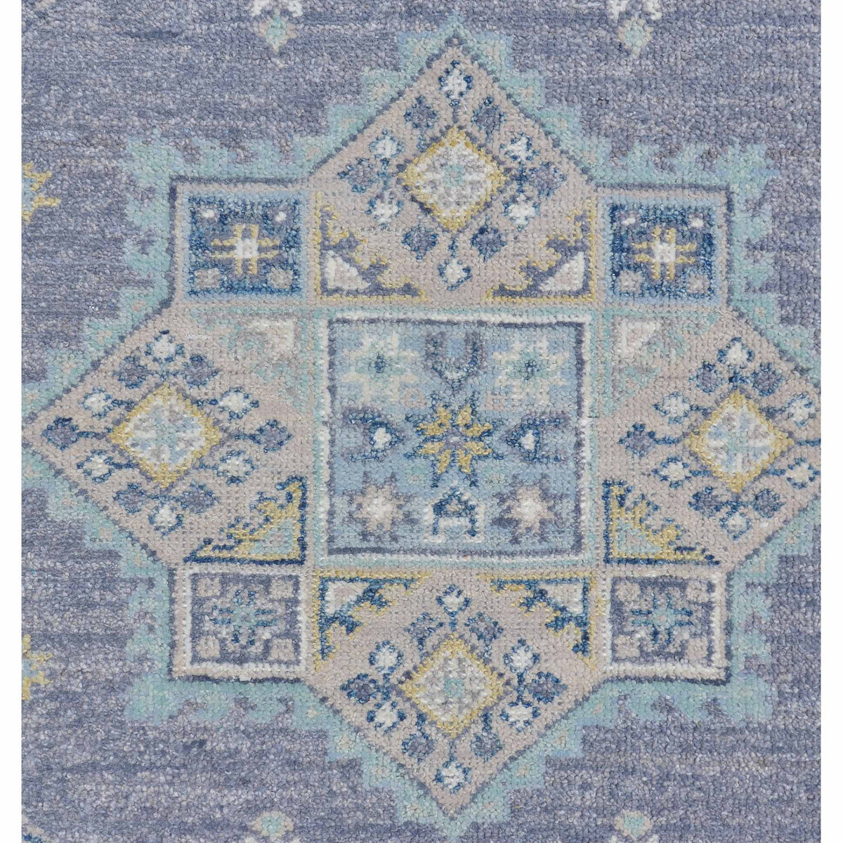 Pacific Ushak 43428 Grey Ivory Transitional Hand Knotted Rug
