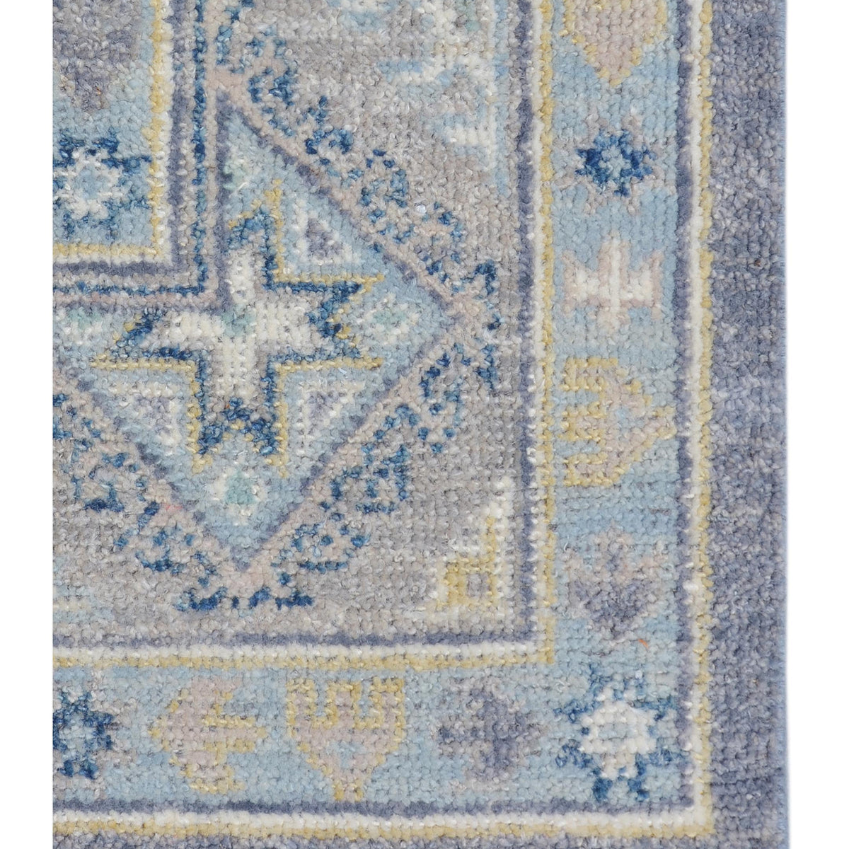Pacific Ushak 43428 Grey Ivory Transitional Hand Knotted Rug