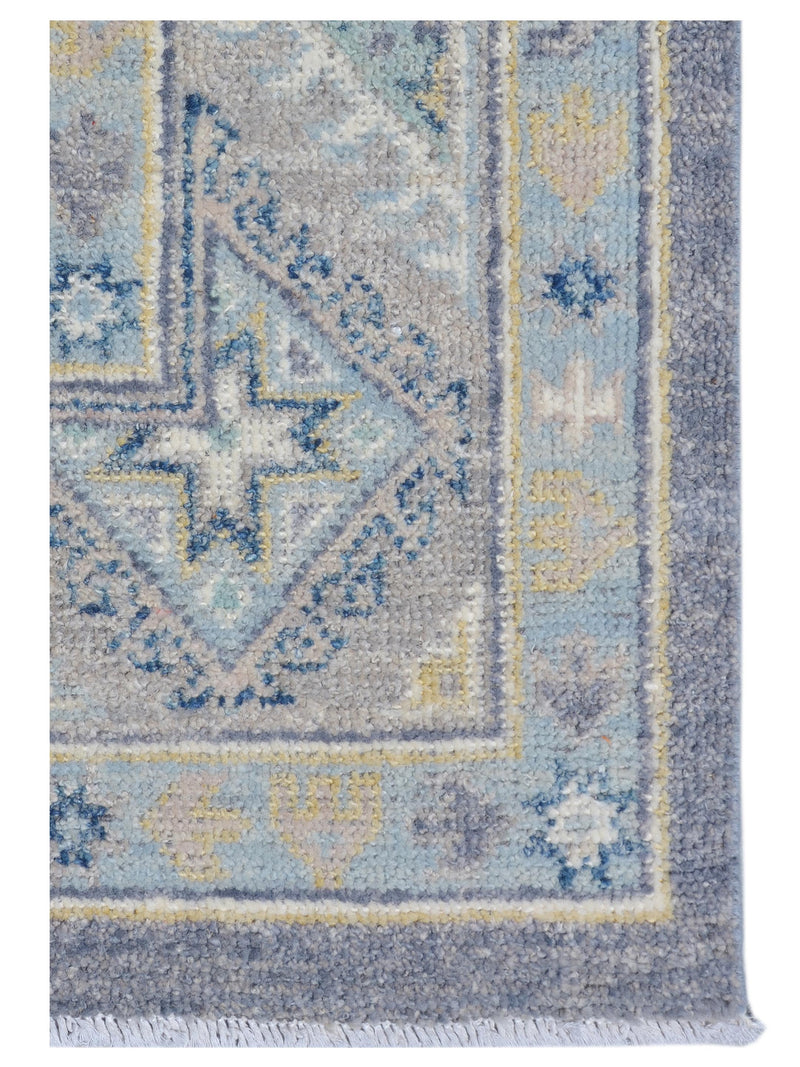Pacific Ushak 43428 Grey Ivory Transitional Hand Knotted Rug
