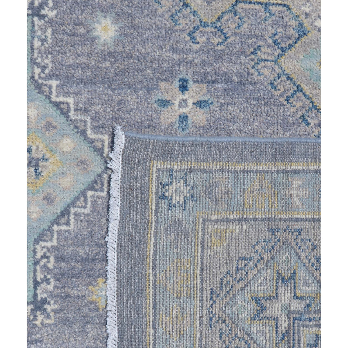 Pacific Ushak 43428 Grey Ivory Transitional Hand Knotted Rug