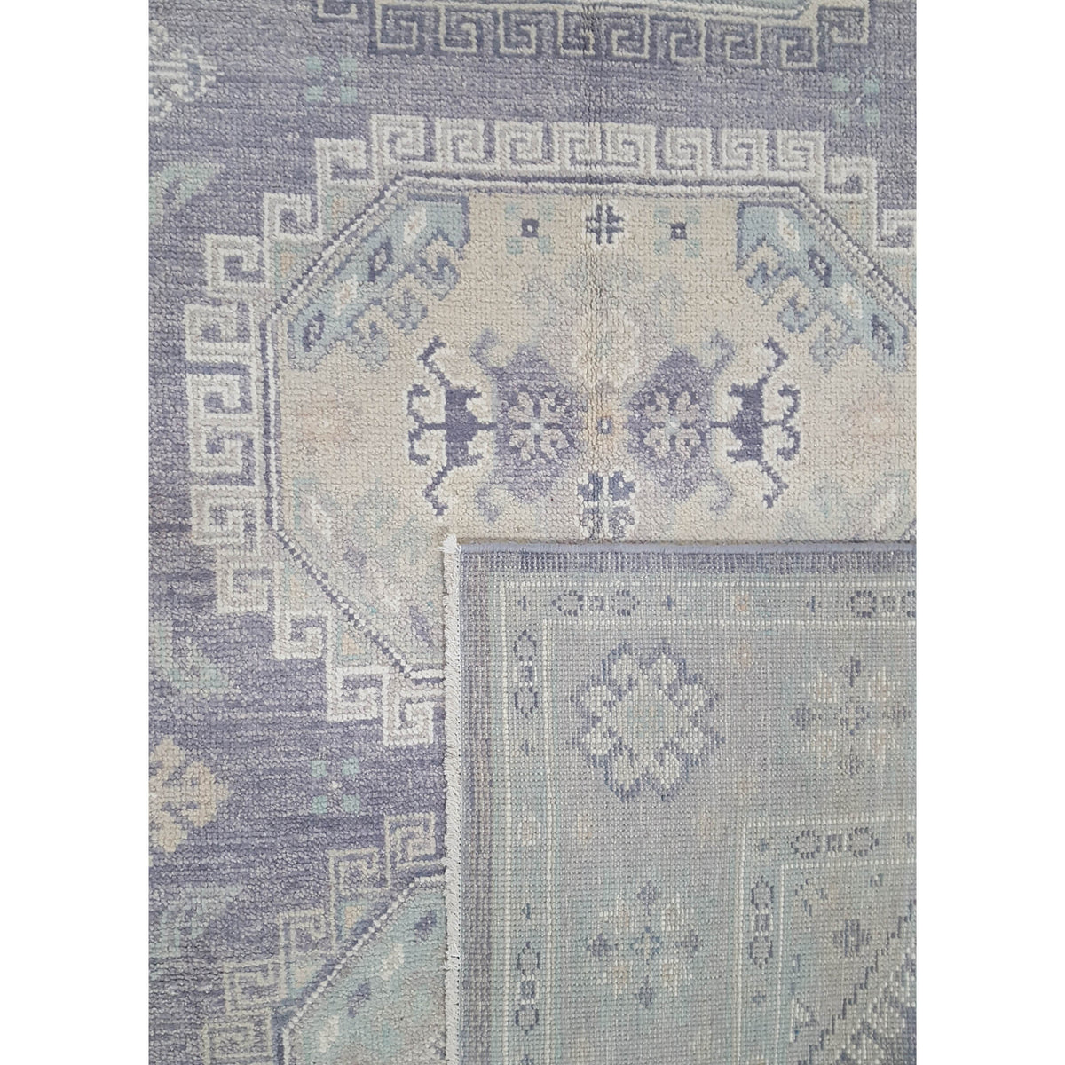 Pacific Ushak 43429 Grey Ivory Transitional Hand Knotted Rug