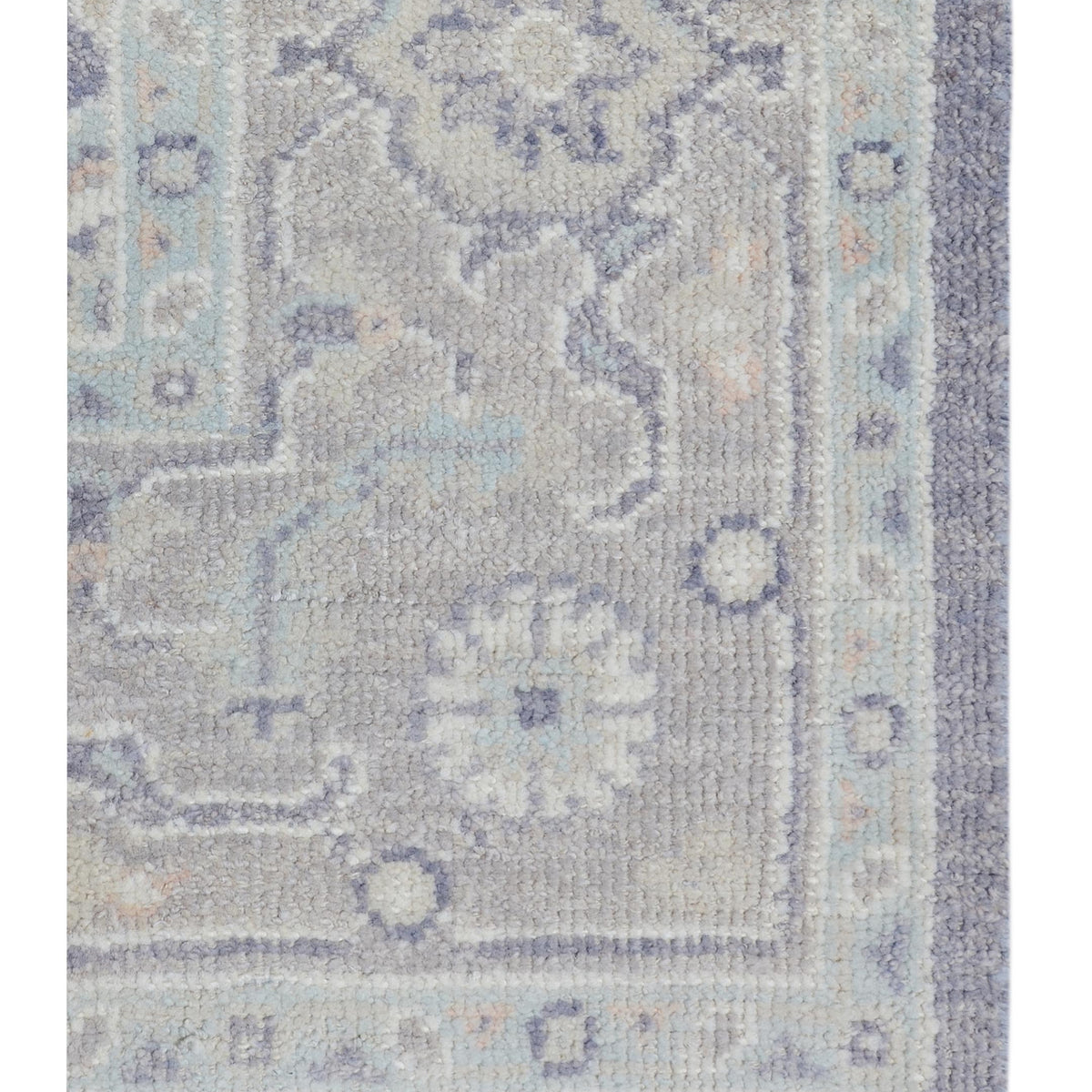 Pacific Ushak 43430 Grey Ivory Transitional Hand Knotted Rug