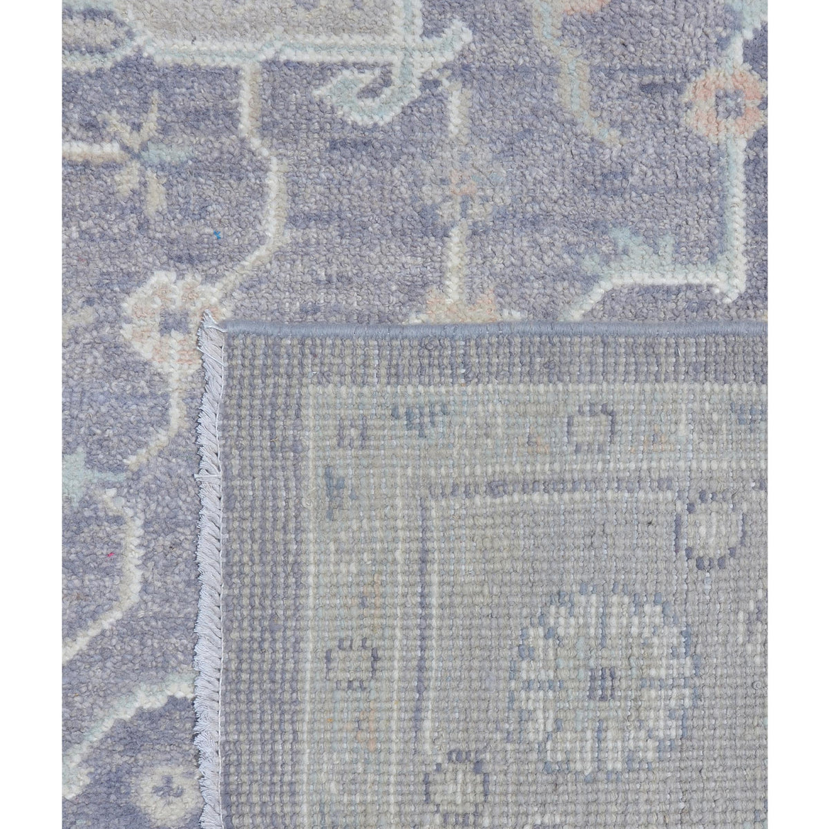 Pacific Ushak 43430 Grey Ivory Transitional Hand Knotted Rug