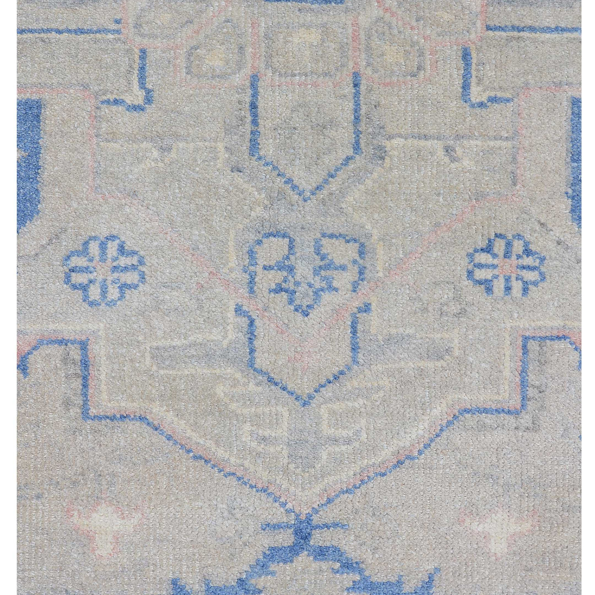 Pacific Ushak 43433 Blue Blue Transitional Hand Knotted Rug