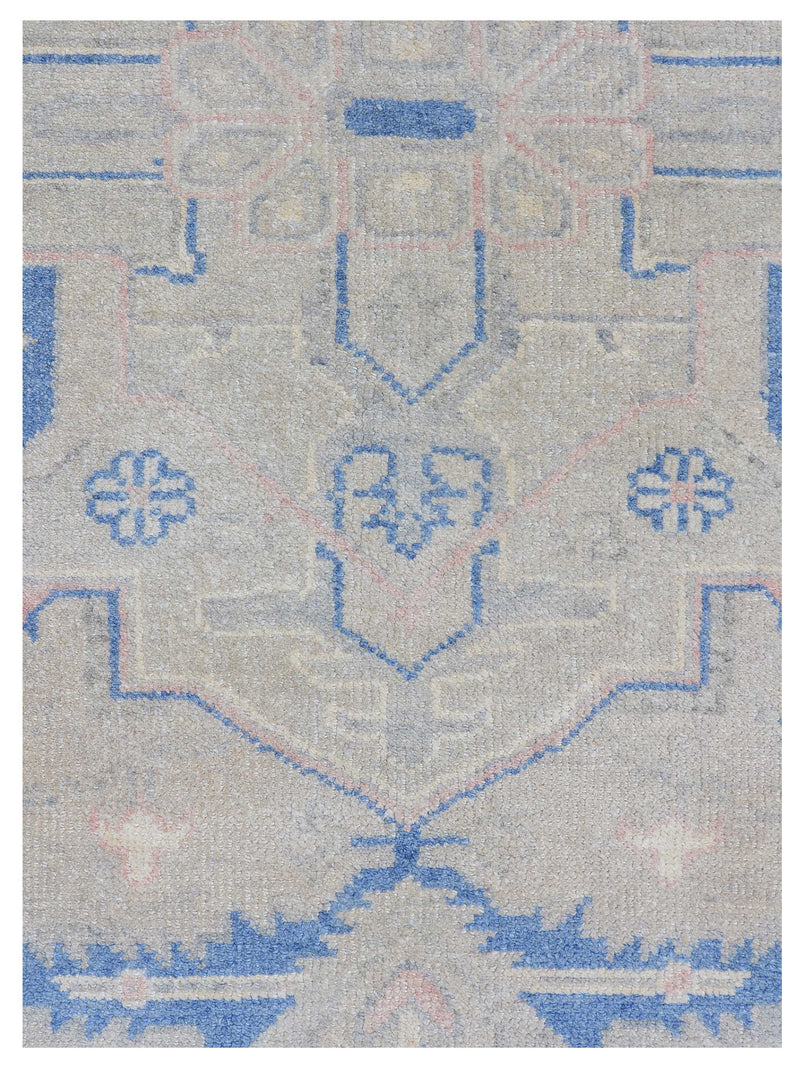 Pacific Ushak 43433 Blue Blue Transitional Hand Knotted Rug