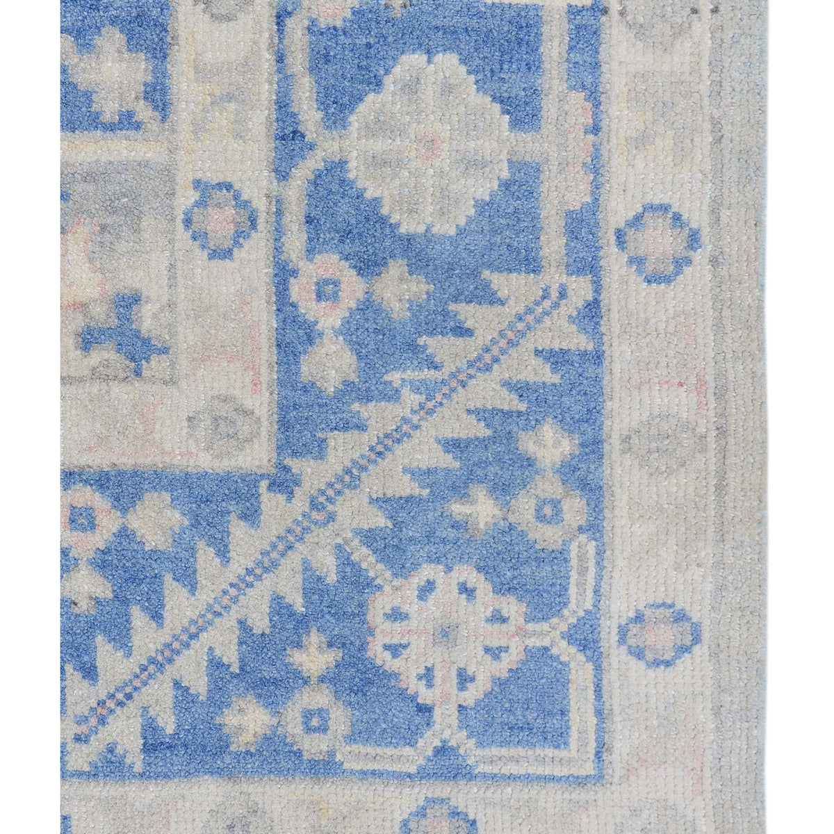 Pacific Ushak 43433 Blue Blue Transitional Hand Knotted Rug